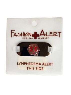 Fashion Alert Medical Jewelry Lymphedema Alert Tag